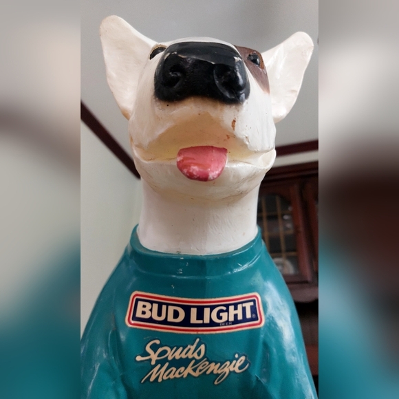 Rare Vintage 1987 Spuds MacKenzie Bud Bar Light, Blow Mold Anheuser Busch - Picture 2 of 9